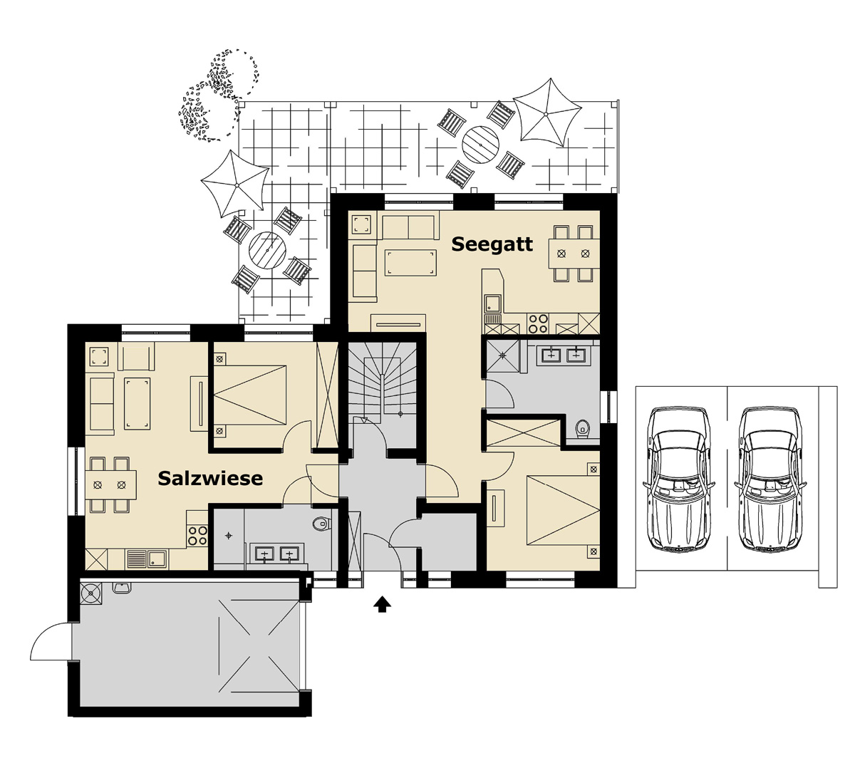 Ferienwohnung Seegatt 2024-2025 - Starkes Haus am Meer Neuharlingersiel